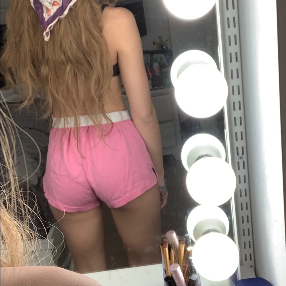pink soffe shorts